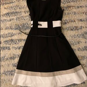Calvin Klein zip dress with small belt around waist